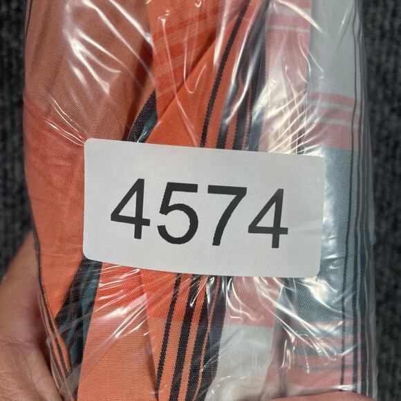 Wrangler Retro Pearl Snap Western Shirt Men's XXL Orange/Green Plaid Cowboy - Picture 12 of 12